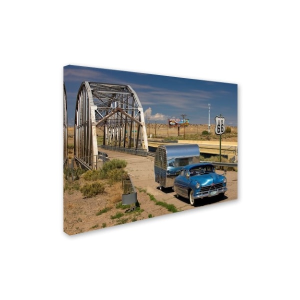 Mike Jones Photo 'Albaquerque Rt 66 Rio Puerco Bridge' Canvas Art,35x47